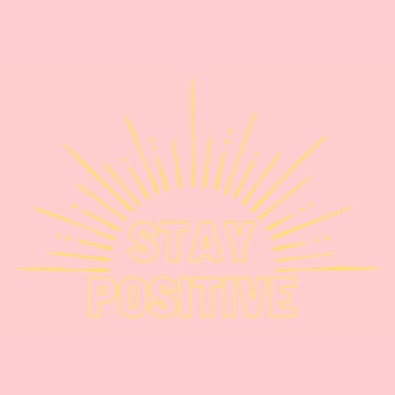 Restez positif en jaune