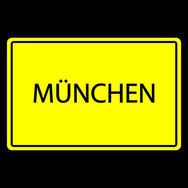 ortsschild münchen