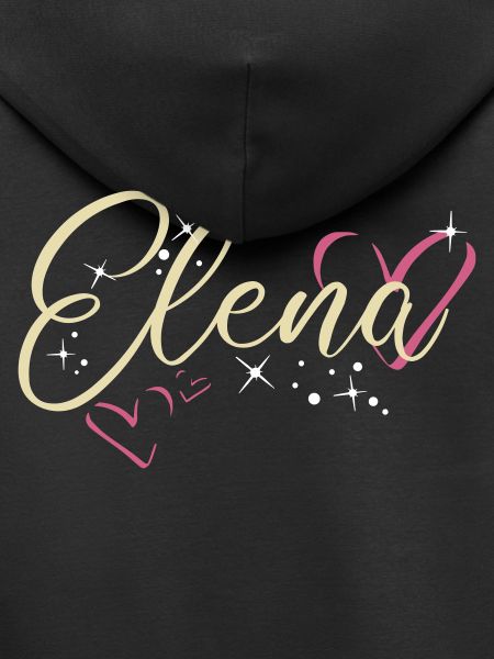 Elena Surname First name Calligraphy Heart