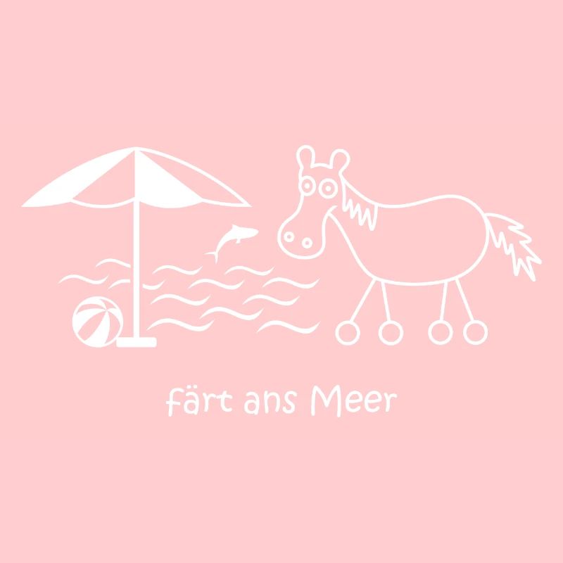 färt ans Meer, Pferd mit Rädern, Urlaub, Reise