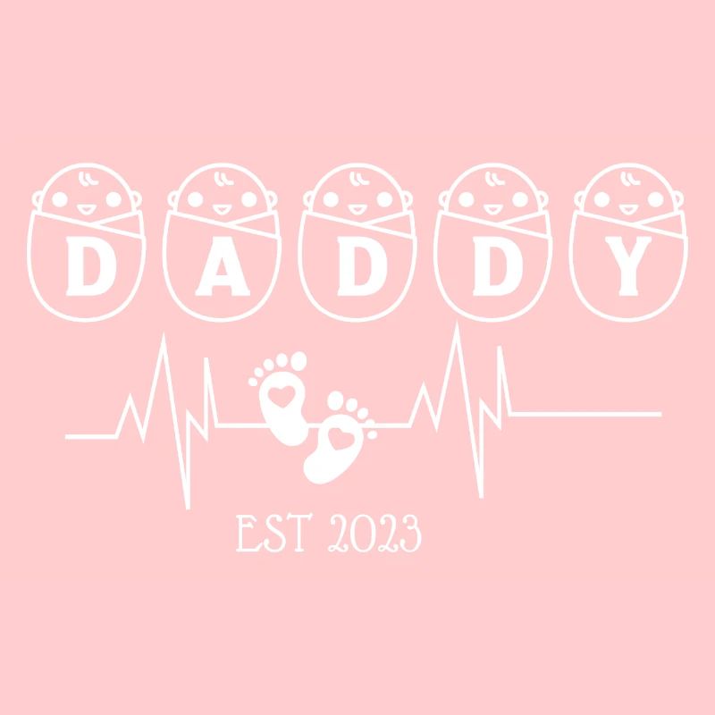 Daddy EST 2003 Herzschlag