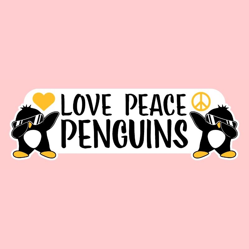 Amour Paix Pingouins Drôle Dab Cool Pingouin Dabbing
