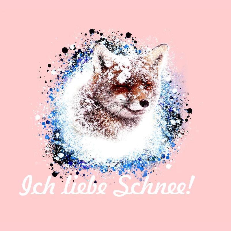 fuchs ,Graffiti, Malerei,fuchs,ich liebe schnee