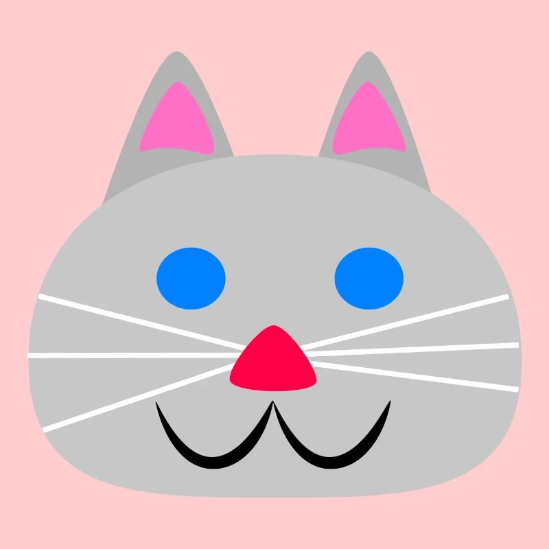 Süßes Katzengesicht