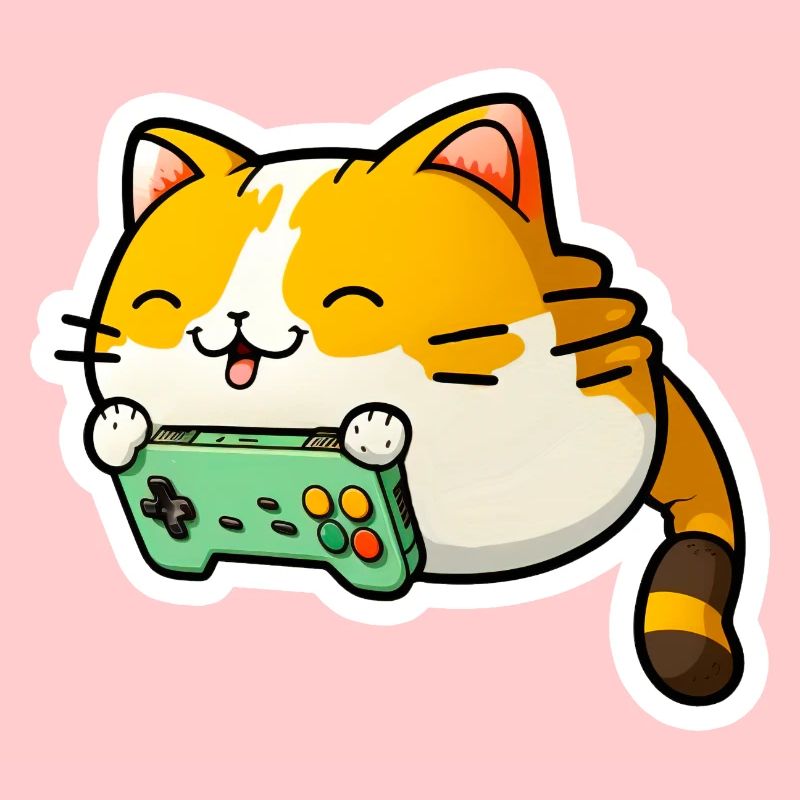 Autocollant mignon chaton chat chat mignon