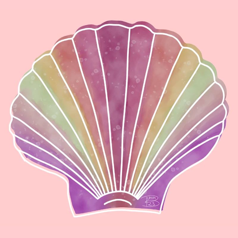 « Pétoncles », Boho Line Art Design, « Coquillages »