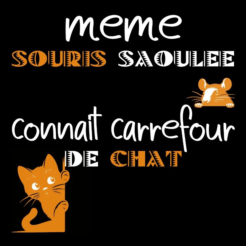 Même souris saoulée connaît carrefour de chat