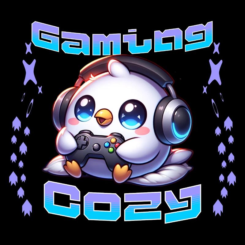 Gaming Cozy – Süßer Gaming Vogel