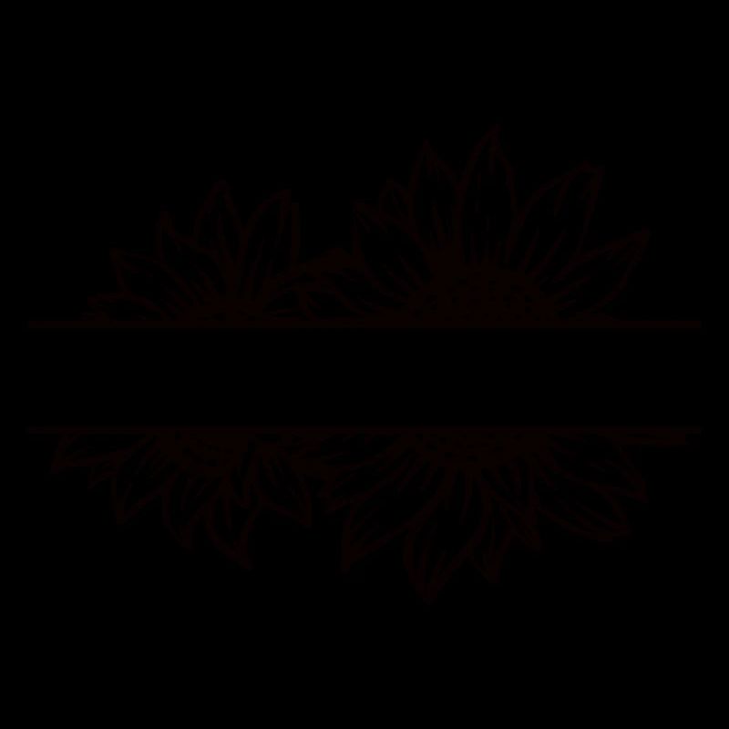 Doppel Sonnenblume split schwarz