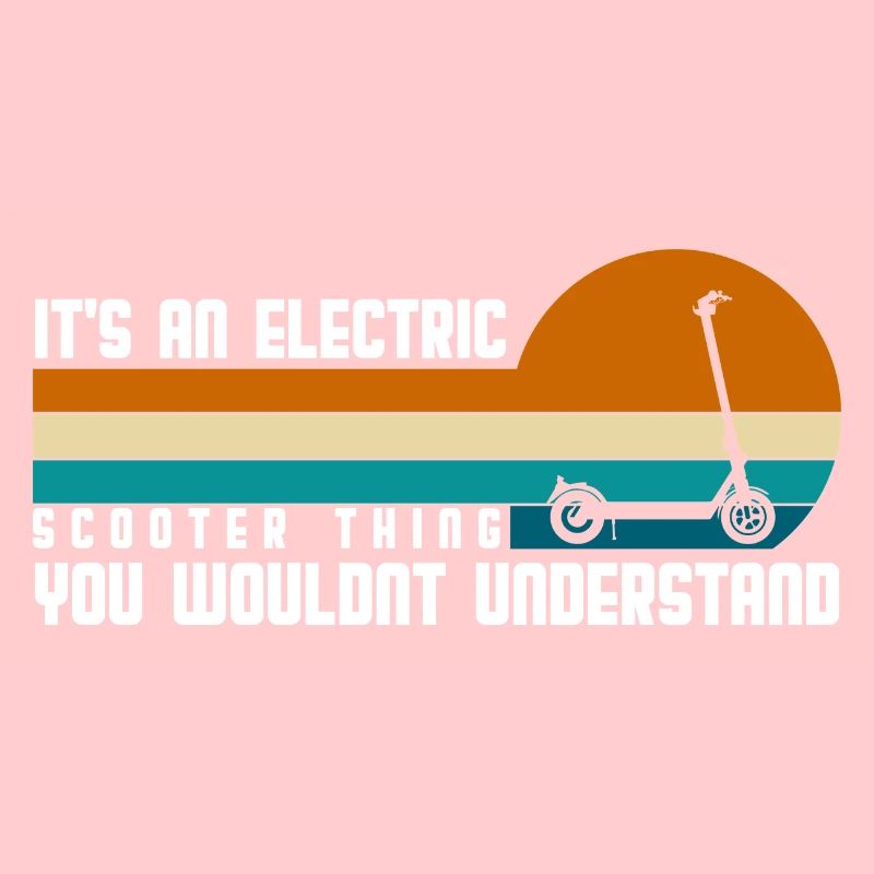 Rollerfahrer E-Bike E-Roller Hybrid