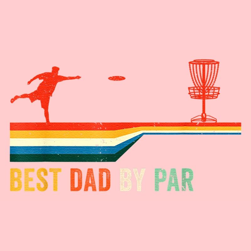 Best Dad By Par Disc Golf Golfing Golfer Disque cadeau