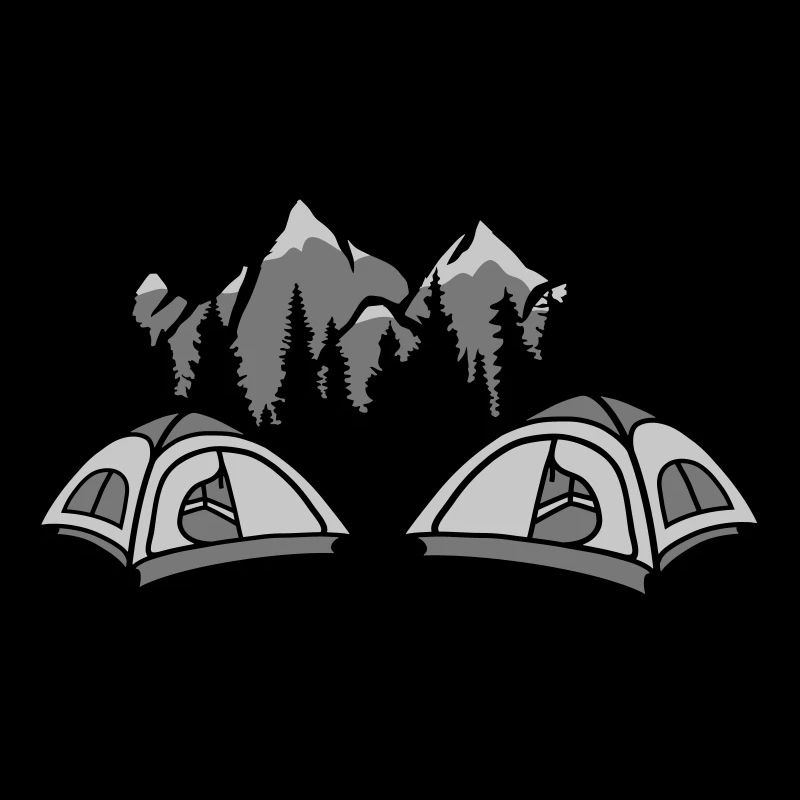 Wald Camper draußen leben