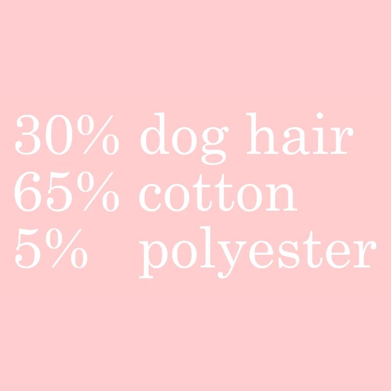 30% poils de chien, 65% coton, 5% ployester