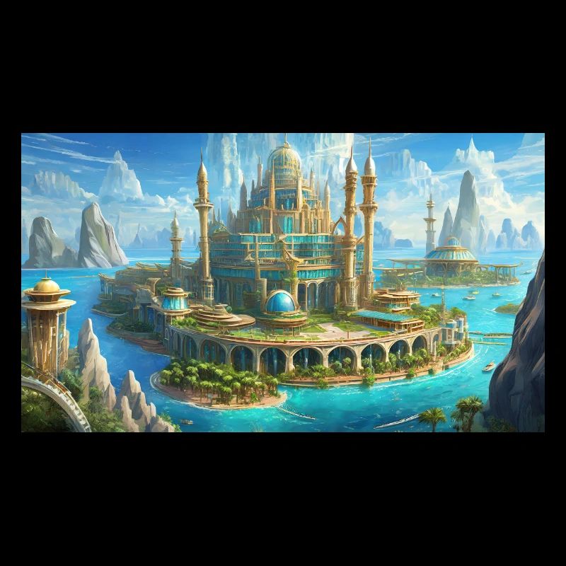 wunderschöne mythische Orte – Atlantis vor dem Untergang