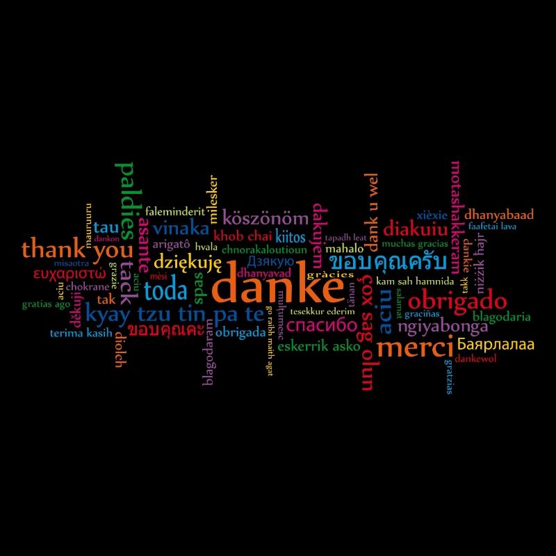 Danke in versch. Sprachen
