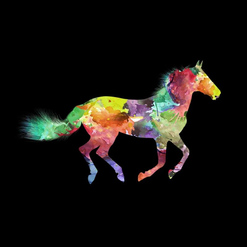 Regenbogen Pferd Design als Geschenkidee