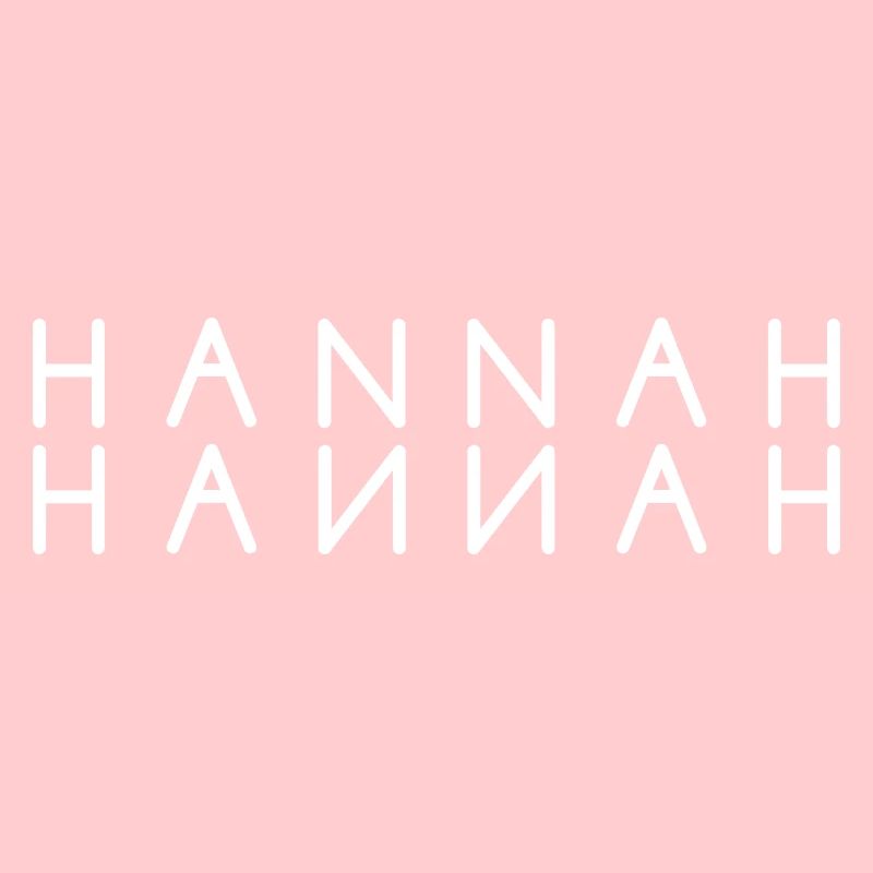 Hannah name Palindrom sort écriture drôle