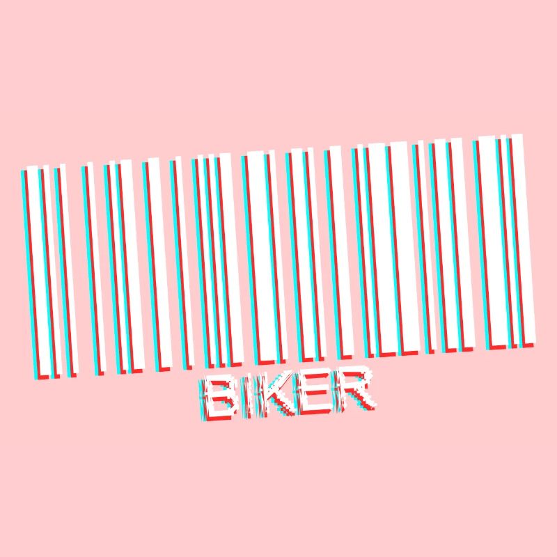 code barre biker white