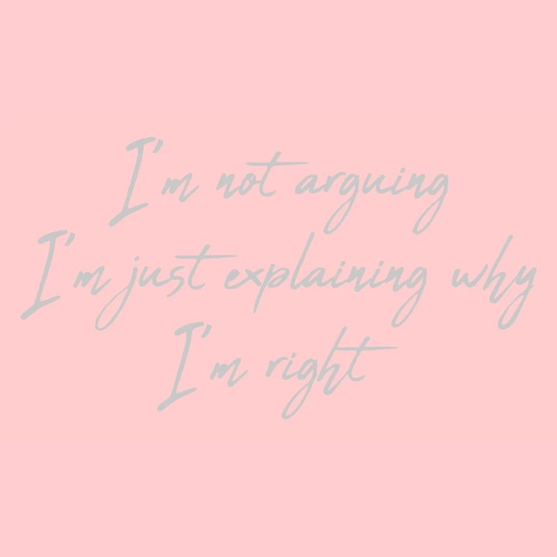 I m not arguing