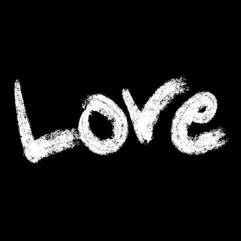 Love Text white
