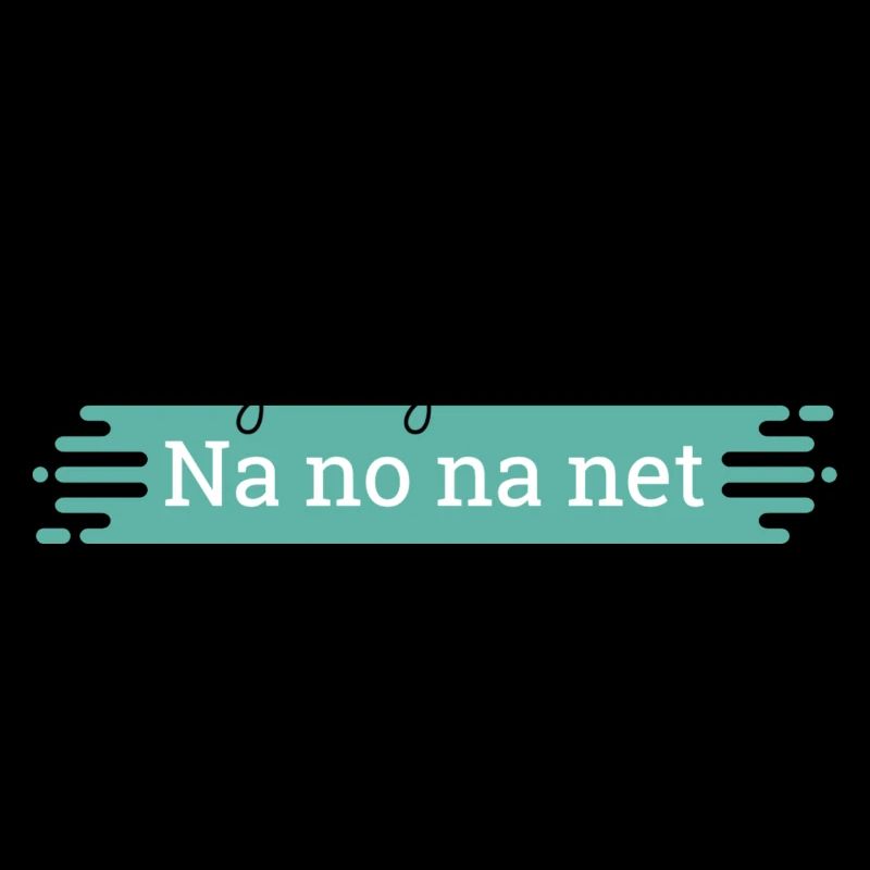 Na no na net - schwarzer Text