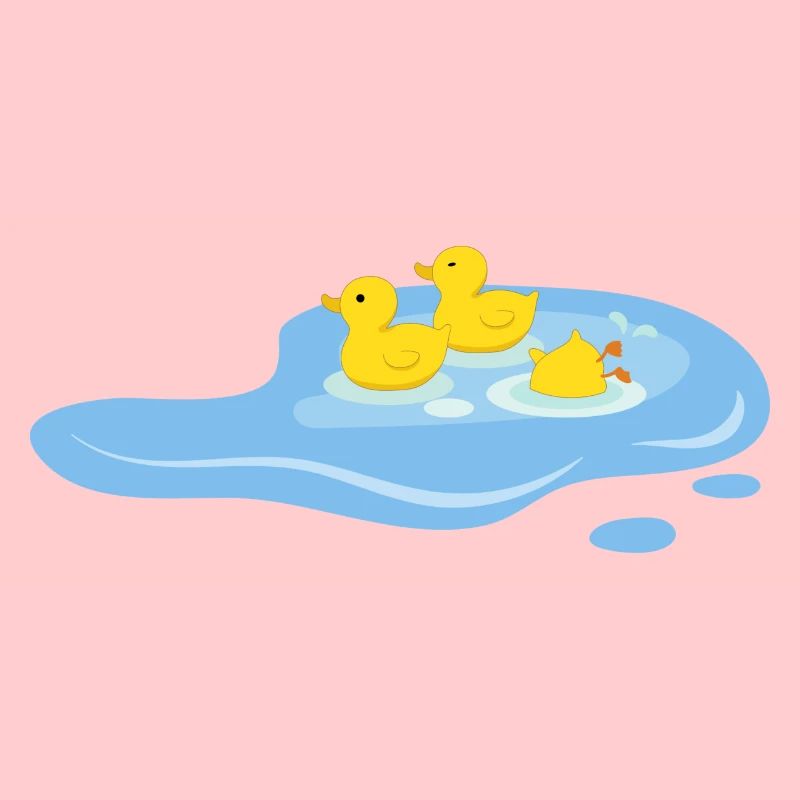 Canards dans une mare