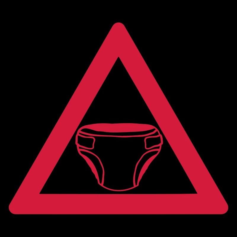 Warnung Windel Schild