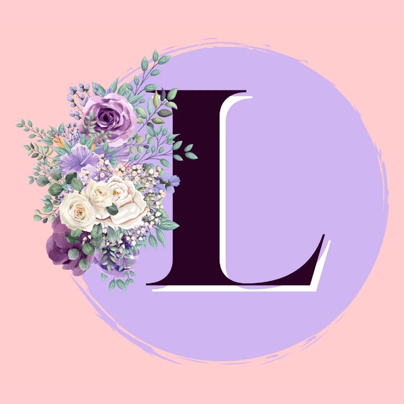 Buchstabe L Blumen Blumenkrone
