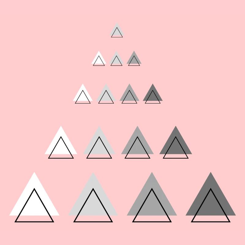 Triangles Mountain Shape Modern Decoration