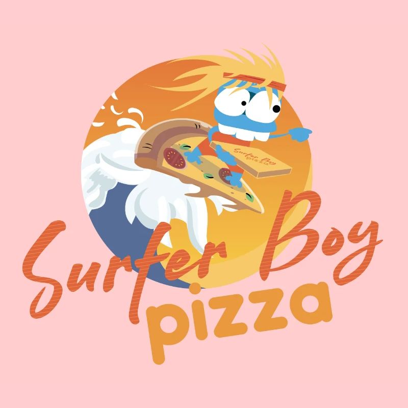 Surfer Boy Pizza - The Pizza Delivery Surfer