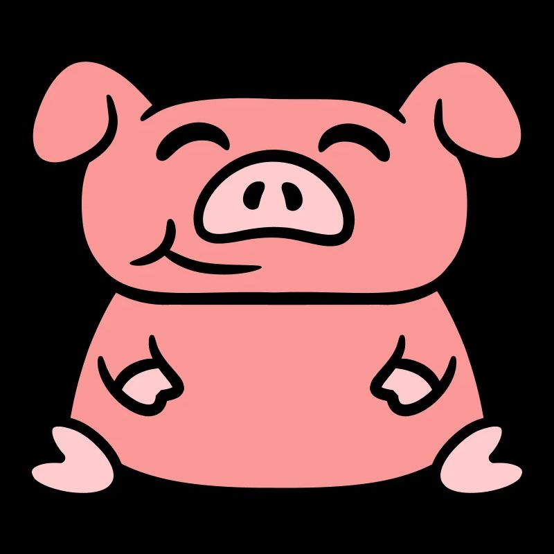 Assis Cochon Amour Petit Cochon Mignon