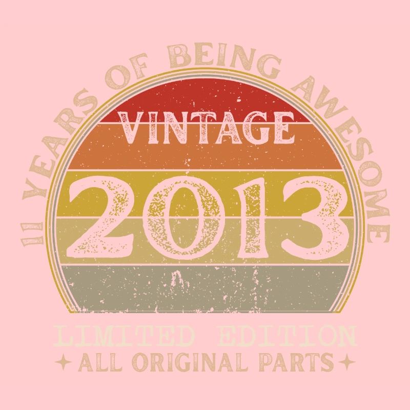 Né en 2013 - Vintage 2013 Anniversaire Rétro