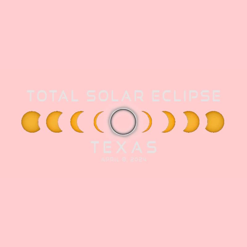 Eclipse de Soleil du Texas 2024 8 avril Souvenir