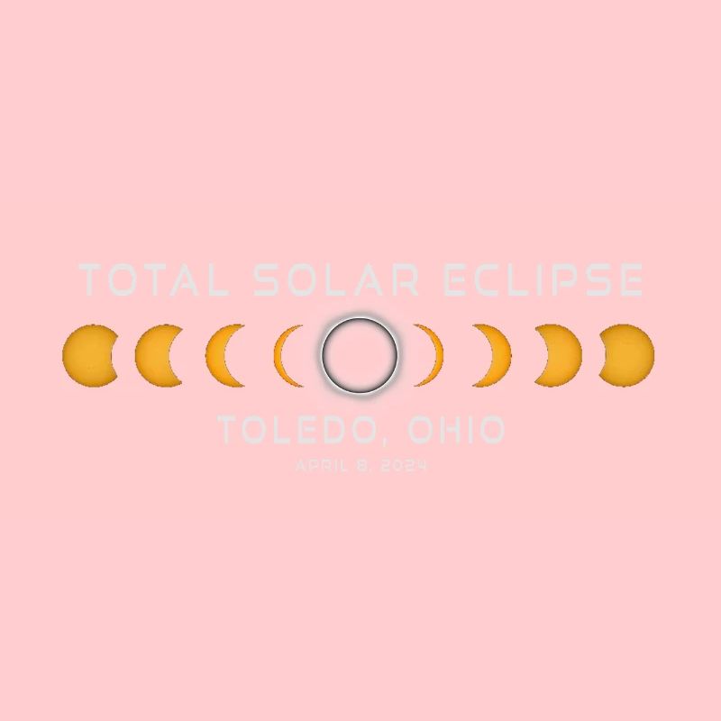 Toledo Ohio Solar Eclipse 2024 8 avril Souvenir