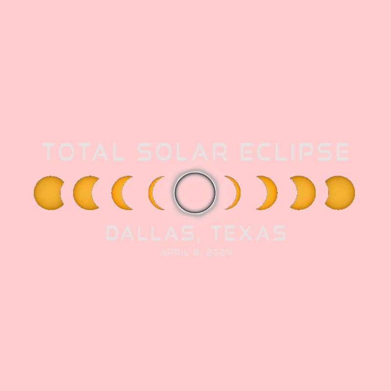Dallas Texas Solar Eclipse 2024 April 8 Souvenir