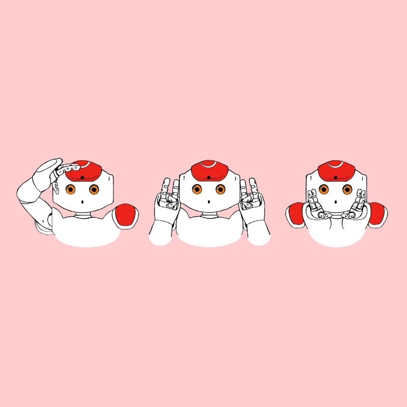 robots do not hear, see, and remain silent