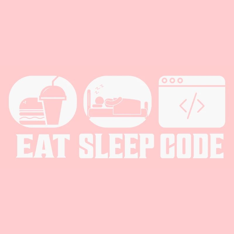 Codage logiciel Eat Sleep Code