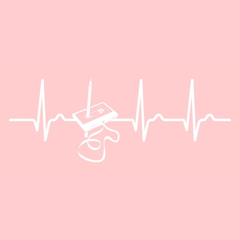 Cassette musicale - Courbe ECG - Courbe cardiaque