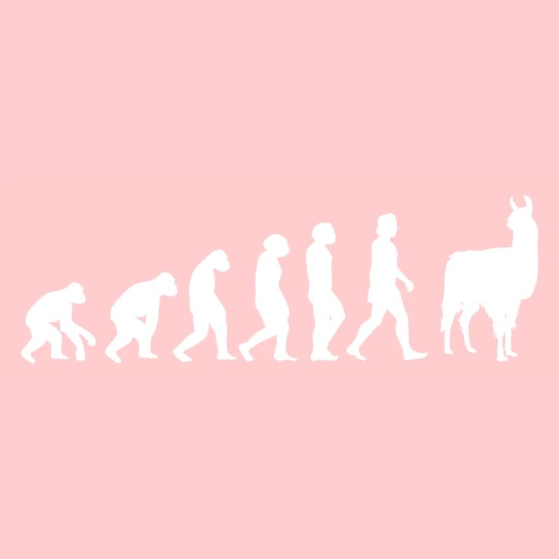 Alpaka Evolution der Menschen Tiere