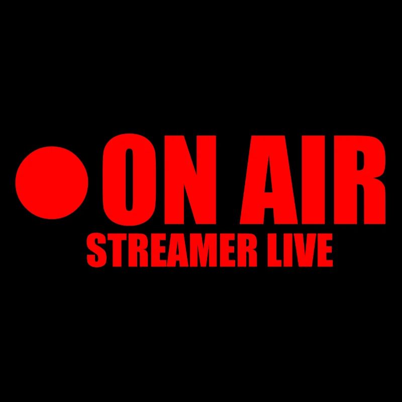On Air Live Streamer Twitch YouTube Stream