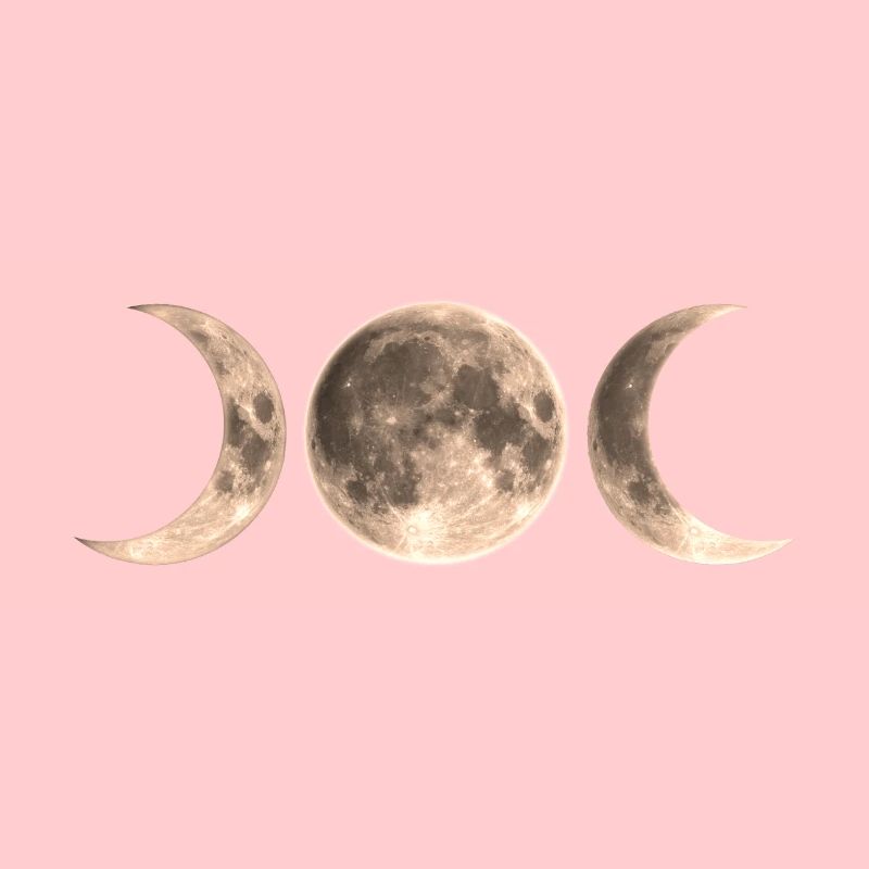 Wicca Lune - triple - symbole de la déesse