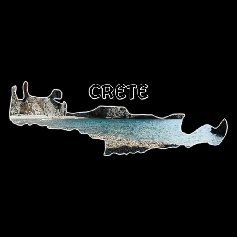 Crete Kreta Insel Map