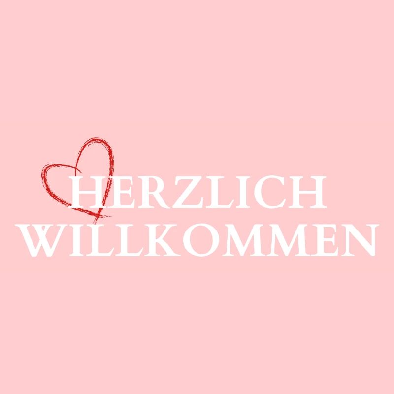 Herzlich Willkommen Herz Liebe