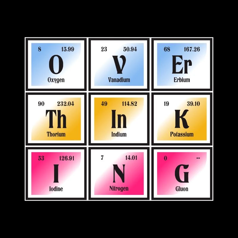 Trop réfléchir | Tableau périodique des éléments