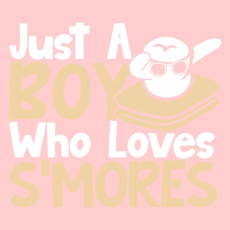 Just A Boy Who Loves Smores Camping Men Dabbing Ma