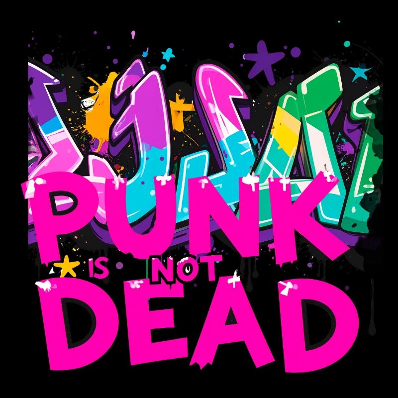 punk is not dead ,buchstaben ,graffiti,typo