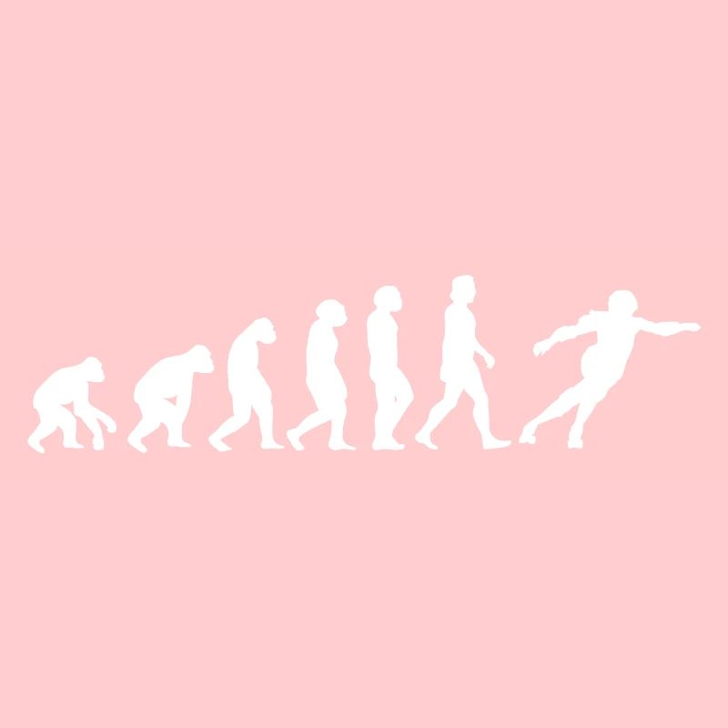 Roller Derby Inliner Evolution der Menschen Sport