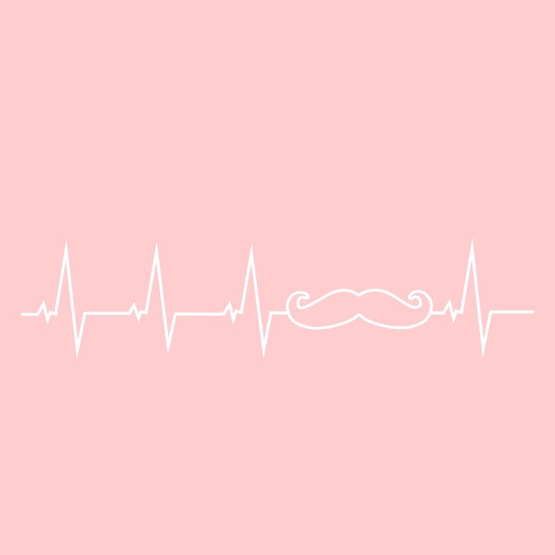 J’aime le rythme cardiaque moustache - moustache-