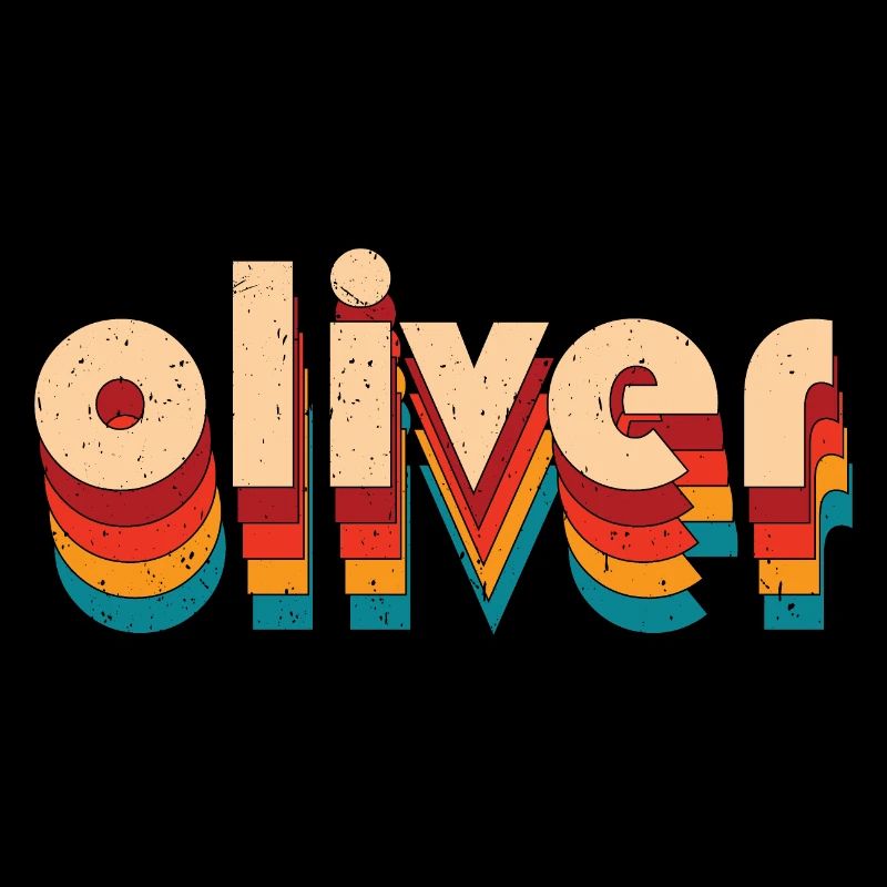 Retro Oliver Name