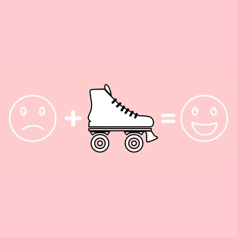 Roller Skates funny smile - Roller Skating
